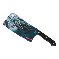 Ascia con teschio blu da 30 cm