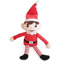 Peluche di Elfo rosso e bianco di 25 cm