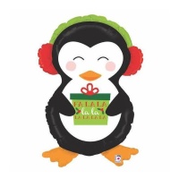 Palloncino pinguino con regalo da 86 cm - Grabo