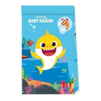 Sacchetti di carta Baby Shark - 4 pezzi.