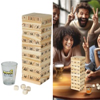 Gioco di equilibrio di blocchi con shot