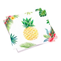Tovaglioli ananas hawaiani 16,5 cm - 20 pezzi.