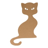 Sagoma MDF 25 cm : Gatto seduto