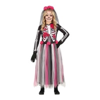 Costume Catrina con gonna lunga da bambina