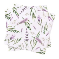 Tovaglioli di lavanda lilla di 16,5 cm - 20 pezzi