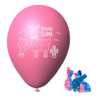 Palloncini in lattice No Drama Llama 23 cm - 6 pezzi