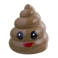 Salvadanaio con emoticon Poo 16 cm - DCasa