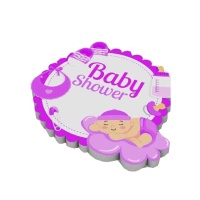 Figura polistirolo Baby Shower bimba 25 x 22 x 4 cm