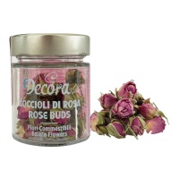 Fiori commestibili naturali boccioli di rosa da 10 gr - Decora