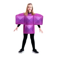 Costume da Tetris viola per bambini