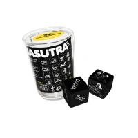 Set erotico di 2 dadi kamasutra con bicchiere