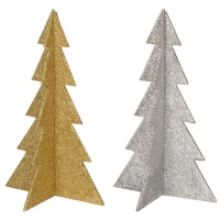 Albero di Natale glitterato 19 cm - 1 unità