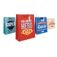 Borsa regalo Super Dad 32 x 26 x 12,5 cm - 1 pz.