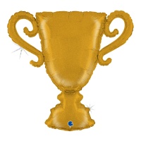 Pallone Coppa dei Campioni glitterato oro 84 cm - Grabo