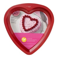 Stampo cuore in silicone semi monouso da 22 cm - Wilton