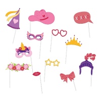 Set per photobooth di festa allegro - 12 pezzi