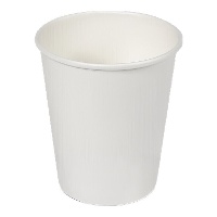 Bicchieri da 200 ml in cartone bianco - 50 pezzi