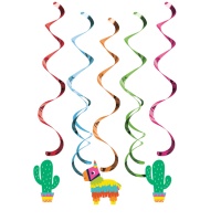 Spirali decorative festa messicana - 5 unità