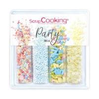 Kit di zuccherini Party Mix 65 gr - Scrapcooking