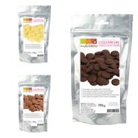 Gocce di cioccolato da fondere 190 gr - Scrapcooking