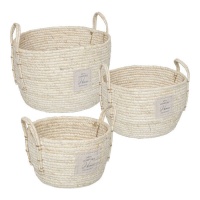 Ceste di Patch Home con manici - 3 pezzi