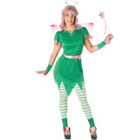 Costume da fata campana verde per donna