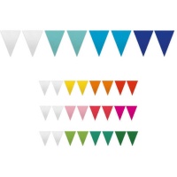 Striscione di carta tricolore a triangolo - 25 m