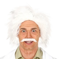 Parrucca bianca da scienziato pazzo