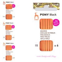 Aghi per passare perline di diverso spessore - Pony - 6 pezzi.