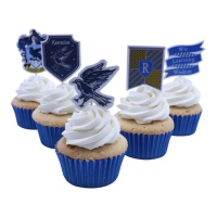 Placchette per cupcake Ravenclaw - 15 pz.