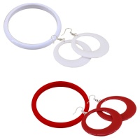 Bracciale e orecchini da flamenco in plastica per bambini - 3 pezzi