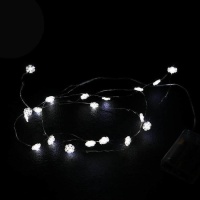 Ghirlanda di luci a fiocco di neve da 2 m - 20 led