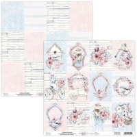 Carta per scrapbooking Romantic Elodie - Carte Mintay - 1 foglio