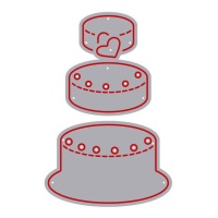 Stampo per torte con cuori Zag - Misskuty - 5 unità