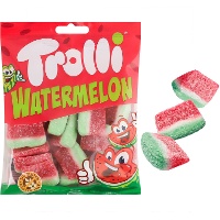 Fette di caramella gommosa alla anguria con zucchero - Watermelon Trolli - 100 gr