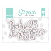 Chipboard Bodas de Plata - Artis decor - 3 unità