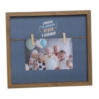 Cornice per foto Pensionati con mollette 27,4 x 24,4 cm - DCasa