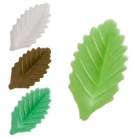 Cialde foglie colorate da 4,5 cm - Dekora - 1000 unità