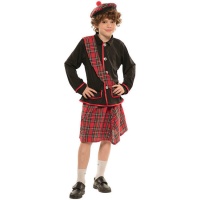 Costume scozzese con fascia per ragazzi