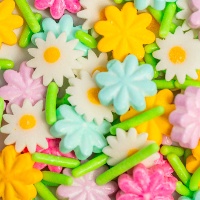 Sprinkles a forma di fiori primaverili, 60 g