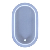 Stampo in silicone per ciondolo ovale in resina 6 x 4 cm - Artis Decor
