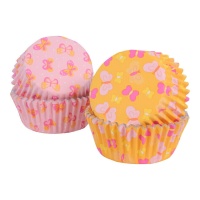 Capsule per cupcake con farfalle di Pasqua - PME - 60 unità