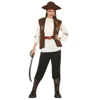 Costume da pirata con cappello da adolescente