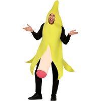 Costume da banana con pene per uomo