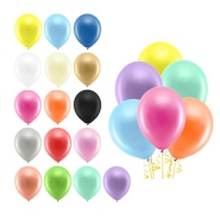 Palloncino in lattice metallizzato Rainbow da 30 cm - PartyDeco - 100 unità