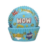 Capsule per cupcake a fumetti - FunCakes - 48 pezzi.