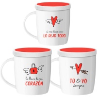 Tazza Love da 350 ml con messaggi e filtro - 1 pz.