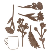 Fustelle da taglio e timbri Life is Simple cup - Artemio - 7 pezzi
