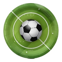 Piatti da Calcio pallone su erba di 23 cm - 6 unità