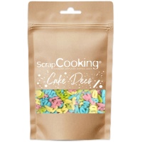 Sprinkles lettere colorate da 55 g - Scrapcooking